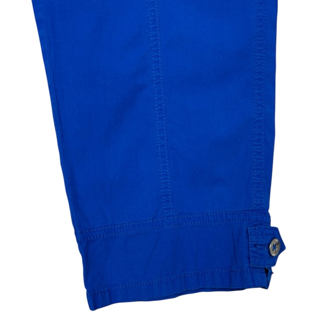 Chico’s Blue Cropped Pants Capri Stretch Size 1/Medium Casual Summer Capris - Picture 9 of 12